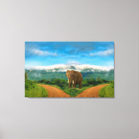Elephant Safari Intersection Wall Art