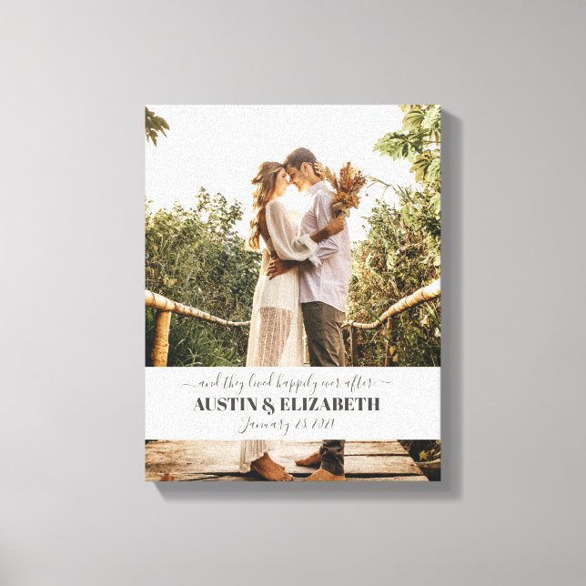 Impressão Em Tela Eles viveram felizes para sempre após a cartaz do  (Frente)