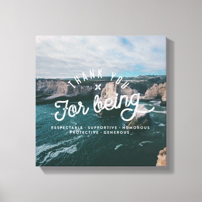 Impressão Em Tela Elevação Costeira nº 3 (12x12) (Frente)