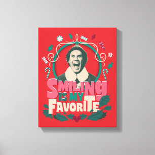 Impressão Em Tela Elf - Sorrir é o meu favorito