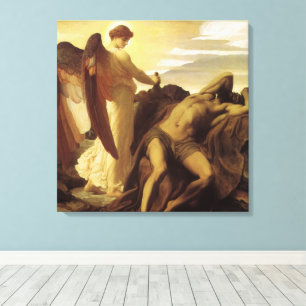 Impressão Em Tela Elias no Deserto por Lord Frederic Leighton