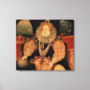 Impressão Em Tela Elizabeth mim, retrato da armada, c.1588