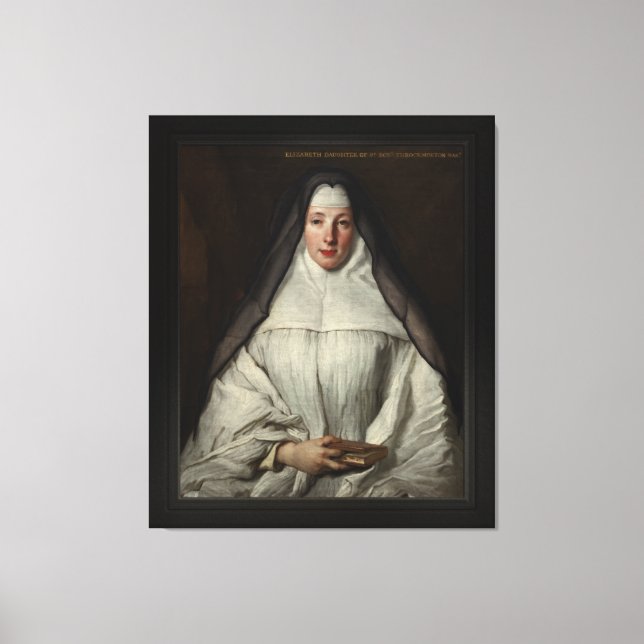 Impressão Em Tela Elizabeth Throckmorton, Ordem Canonesa De Dames (Frente)