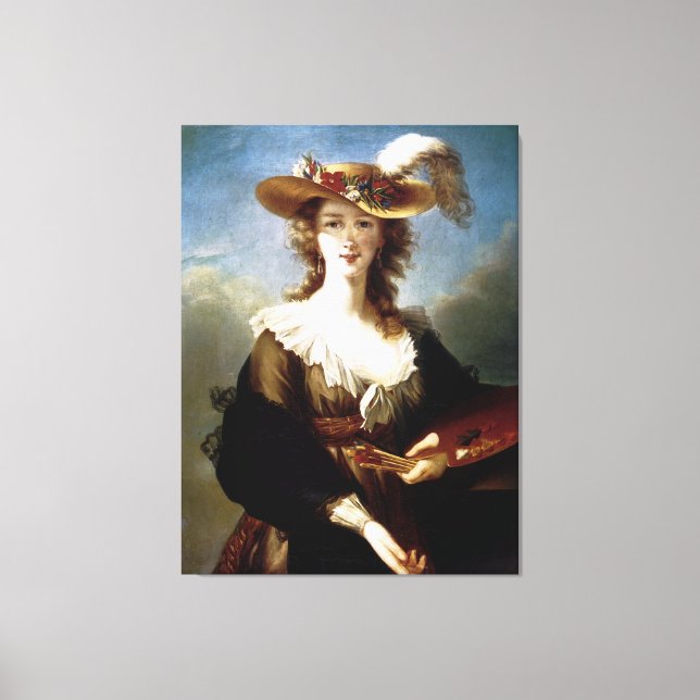 Impressão Em Tela Elizabeth Vigee-Le Brun ~ Autorretrato (Frente)