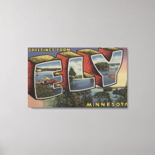 Impressão Em Tela Ely, letra ScenesEly de MinnesotaLarge, manganês