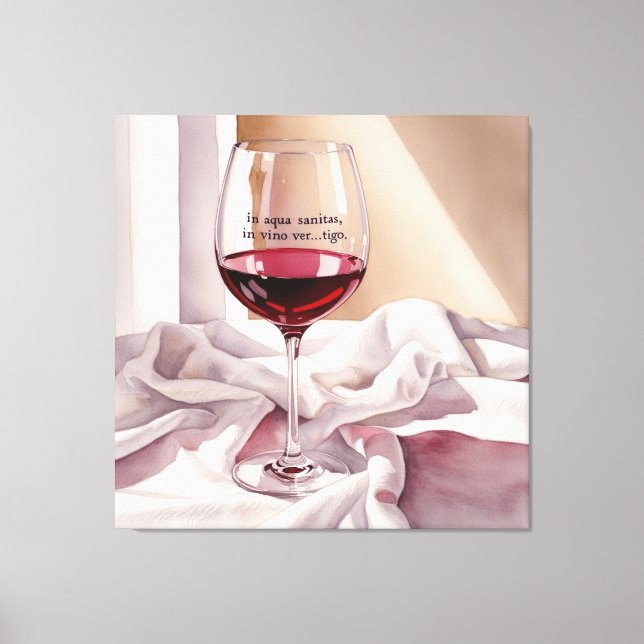 Impressão Em Tela Em Aqua Sanitas Em Vino Vertigo (Frente)