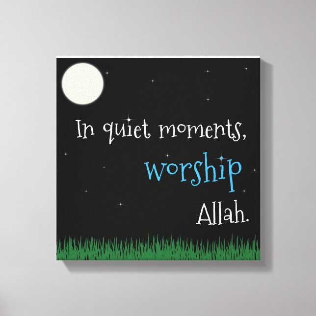 Impressão Em Tela Em momentos silenciosos (Frente)