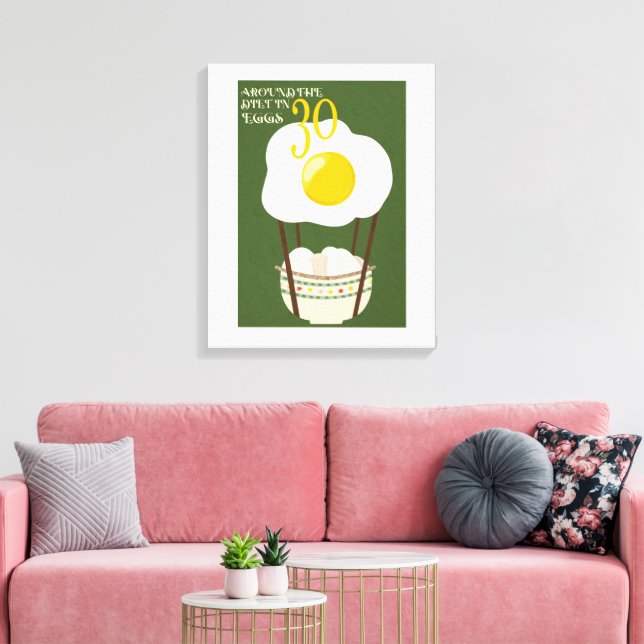 Impressão Em Tela Em Torno da Dieta em 30 Ovos (Insitu(Sala de estar))