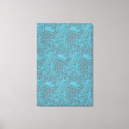 Impressão Em Tela Embalado Em Teal