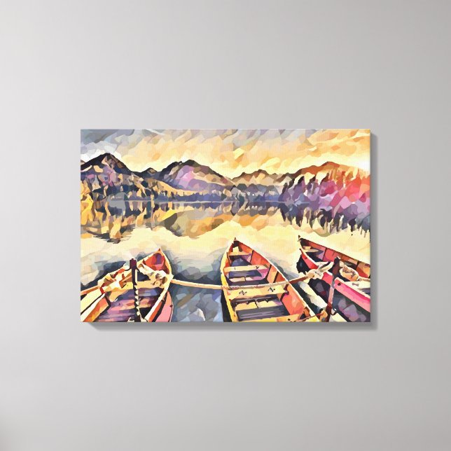 Impressão Em Tela Embarcações de colheita (Frente)