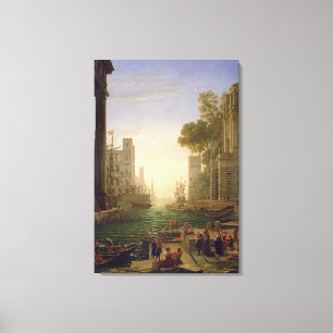 Impressão Em Tela Embarque de St. Paula Romana em Ostia, 1637-39