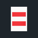 Impressão Em Tela Emblem de Sinalizador da Áustria<br><div class="desc">Design do Presente Patriótico da Áustria. Sinal de País Souvenir. Política Nacional Marca Presente. Apresentação do Símbolo Nacional.</div>