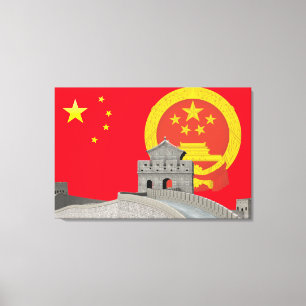 Impressão Em Tela Emblema da China