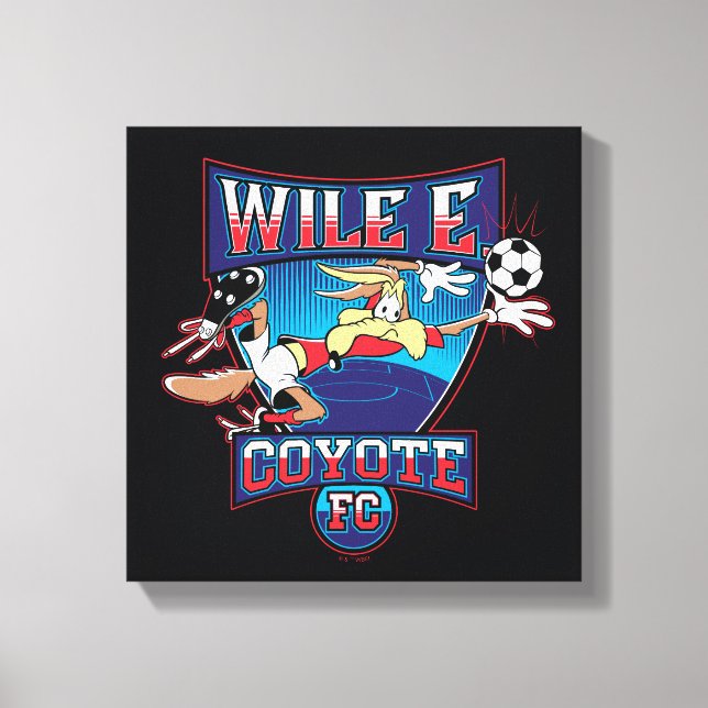 Impressão Em Tela Emblema do Clube de Futebol WILE E. COYOTE™ (Frente)