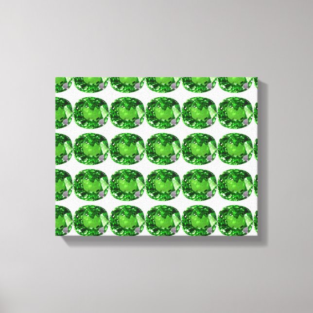 Impressão Em Tela Emerald Pattern (Frente)