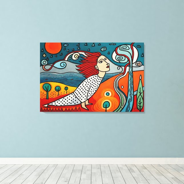 Impressão Em Tela Emergence of Humans (Insitu(piso de madeira))