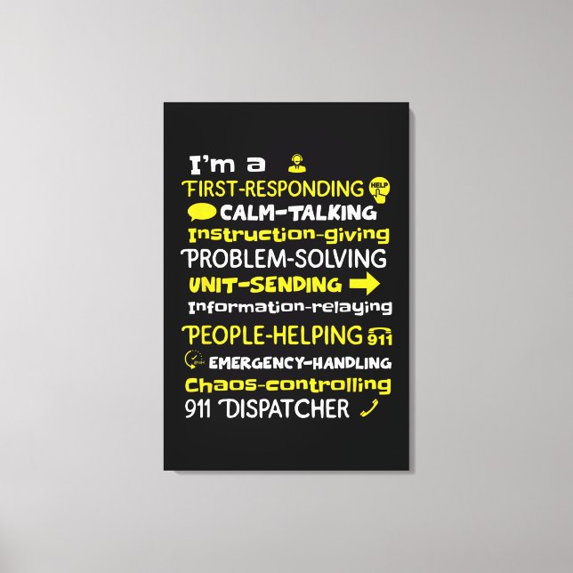 Impressão Em Tela Emergency Dispatcher - Thin Yellow Line Dispatcher (Frente)