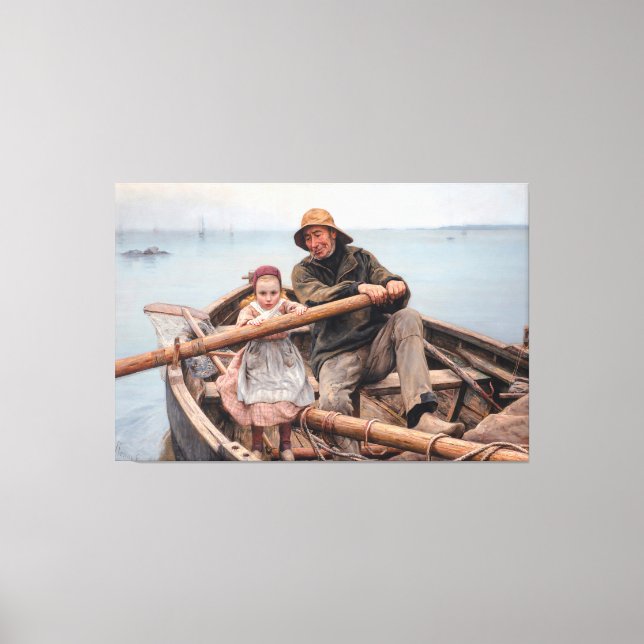 Impressão Em Tela Émile Renouf - A Mão Ajudante (1881) (Frente)