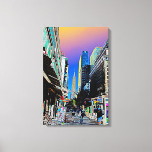 Impressão Em Tela Empire State Building, 42ª Rua, Nova Iorque