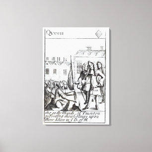 Impressão Em Tela Empregadas domésticas de Taunton que ajoelham-se