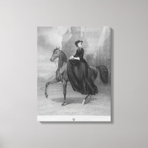Impressão Em Tela Empress Elisabeth of Austria on horse