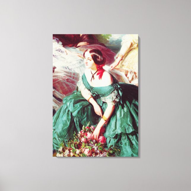 Impressão Em Tela Empress Eugenie e suas damas em espera (Frente)