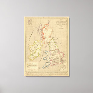 Impressão Em Tela En 900 de Angleterre, de Ecosse & de Irlande