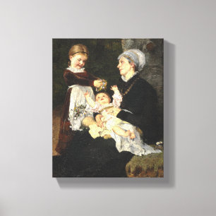 Impressão Em Tela En Ammes Besøg - Bertha Wegmann Fine Art