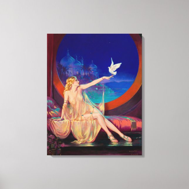 Impressão Em Tela Encantamento Arabian Haseki Sultans Princess 1925 (Frente)