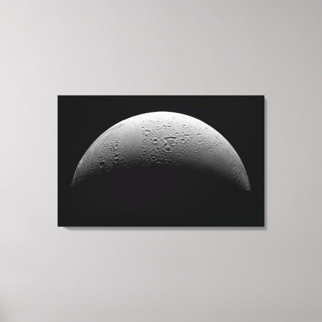 Impressão Em Tela Enceladus, lua de Saturno (Frente)