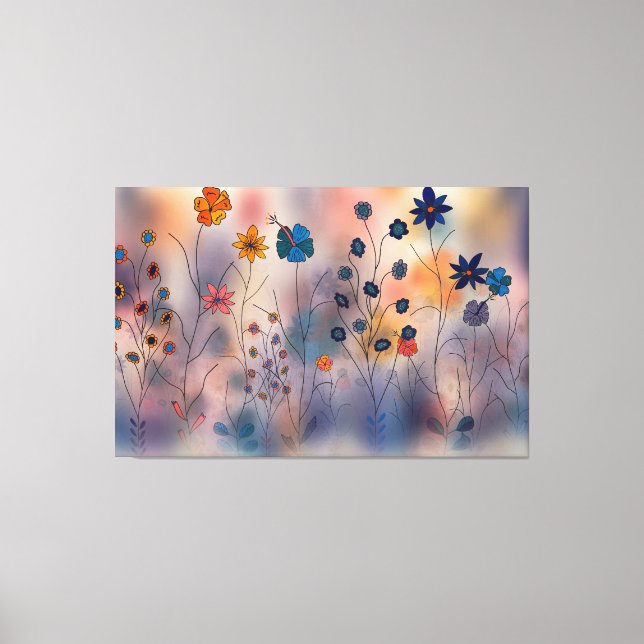 Impressão Em Tela Enchanted Blooming Meadow (Frente)