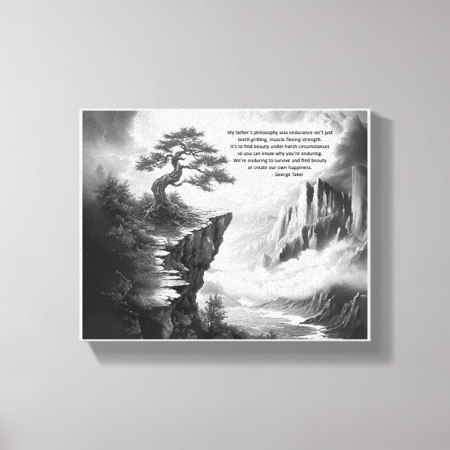 Impressão Em Tela Encontrar beleza na perseverança (Frente)