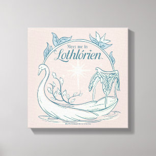 Impressão Em Tela Encontre-me em LOTHLORIEN™ - Barco Cisne