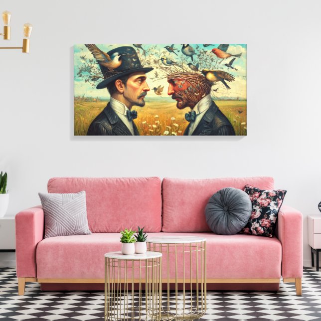 Impressão Em Tela Encontre o novo ninho (Insitu(Sala de estar))