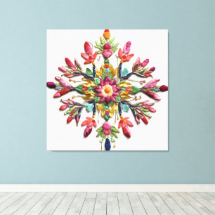 Impressão Em Tela Energia Floral Divina Feminina Um Presente de Bele