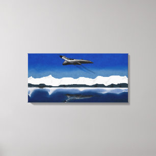 Impressão Em Tela Energia Refletida Avro Vulcano