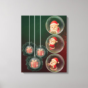 Impressão Em Tela Enfeites de natal Wall Art - Papai noel