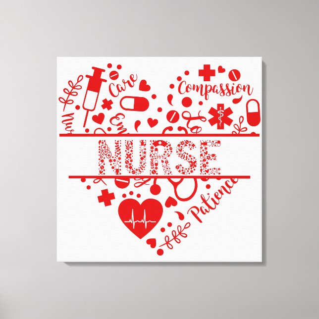 Impressão Em Tela Enfermeira de enfermeiras registradas (Frente)