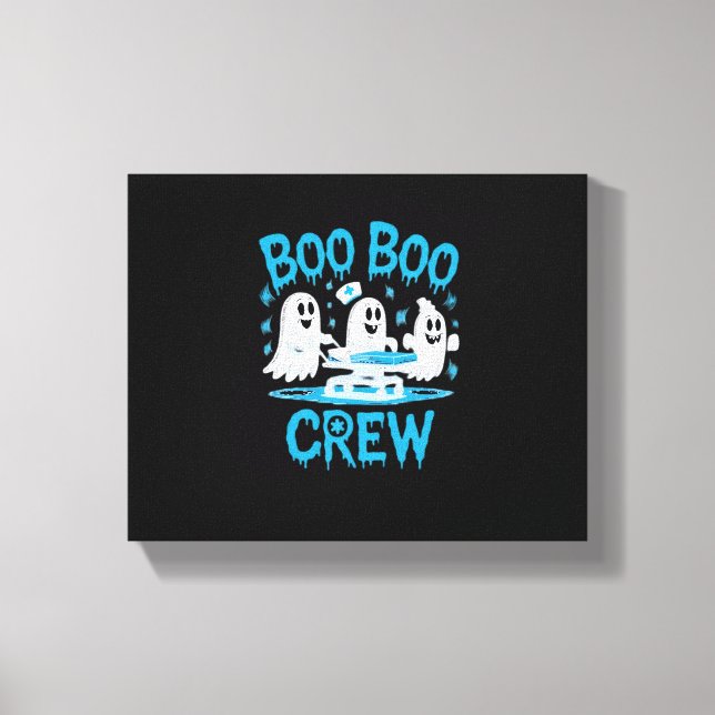 Impressão Em Tela Enfermeira paramédica da Boo Boo Crew Ghost Hallow (Frente)