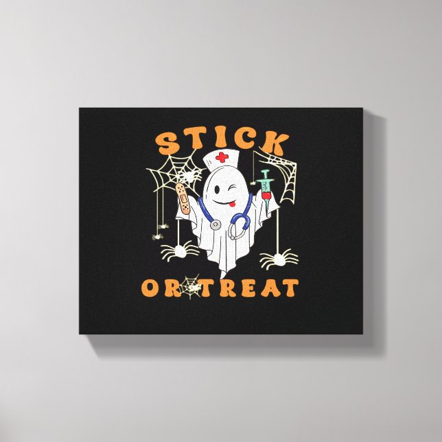 Impressão Em Tela Enfermeira Sapo ou Tratar Enfermeira Louca Costume (Frente)