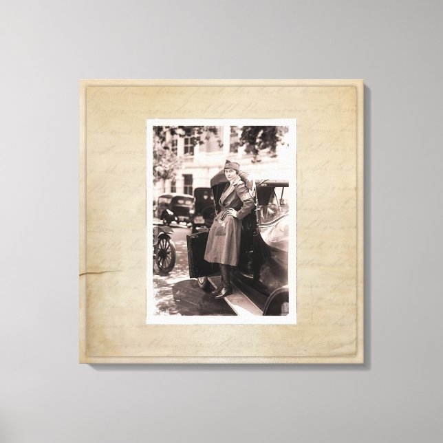 Impressão Em Tela Enfermeiro Retro Vintage da Cruz Vermelha WW1 com  (Frente)