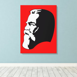 Impressão Em Tela Engels, Comunismo, Socialismo, União Soviética