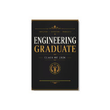Engenheiro Graduado 2026 Arte Dourada Elegante