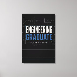 Impressão Em Tela Engenheiro Graduado Presentes Personalizados com N