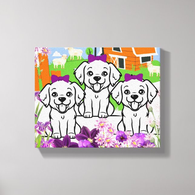 Impressão Em Tela Engraçado (Frente)