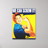 Engraçado Kim Jong Un Poster "Nós Podemos Fazer Is