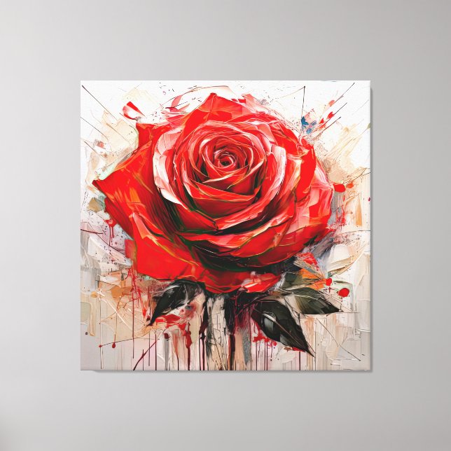 Impressão Em Tela Enhancing Decor with Blooming Rose Designs (Frente)