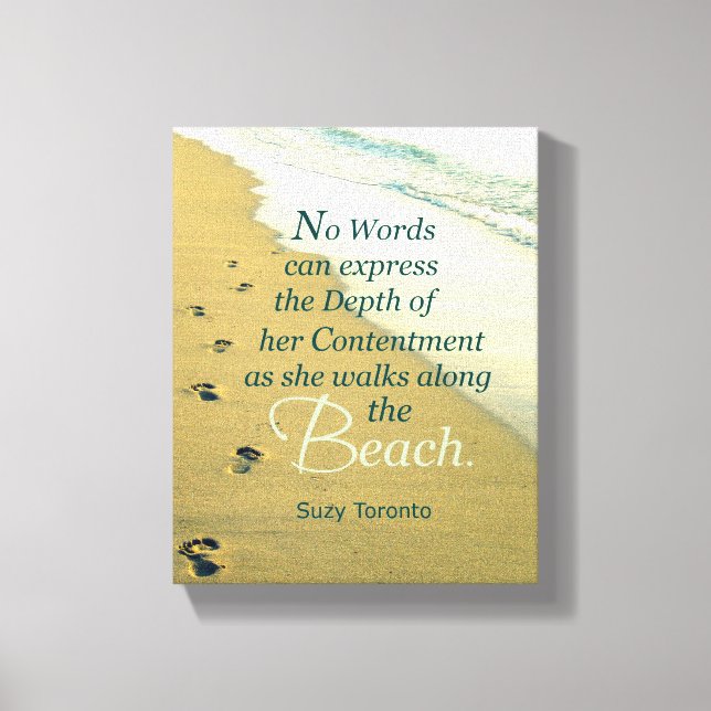 IMPRESSÃO EM TELA ENQUANTO ELA CAMINHA AO LONGO DA PRAIA (Frente)