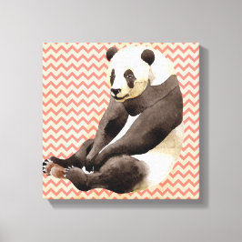 Impressão em Tela Enrolada do Panda Zhen Zhen