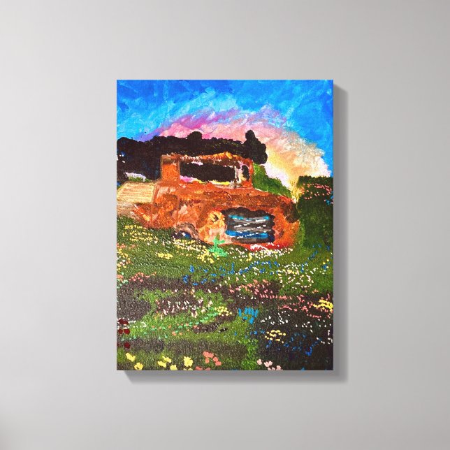 Impressão Em Tela "Enrolador no Jardim" (Frente)